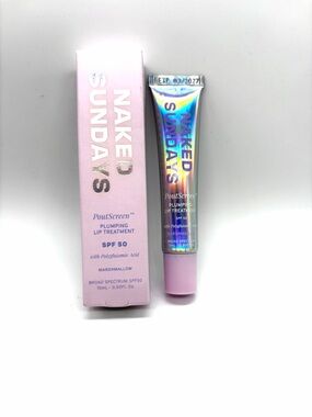 Naked Sundays PoutScreen Plumping Lip Treatment - Marshmallow Pink SPF 50 15ml